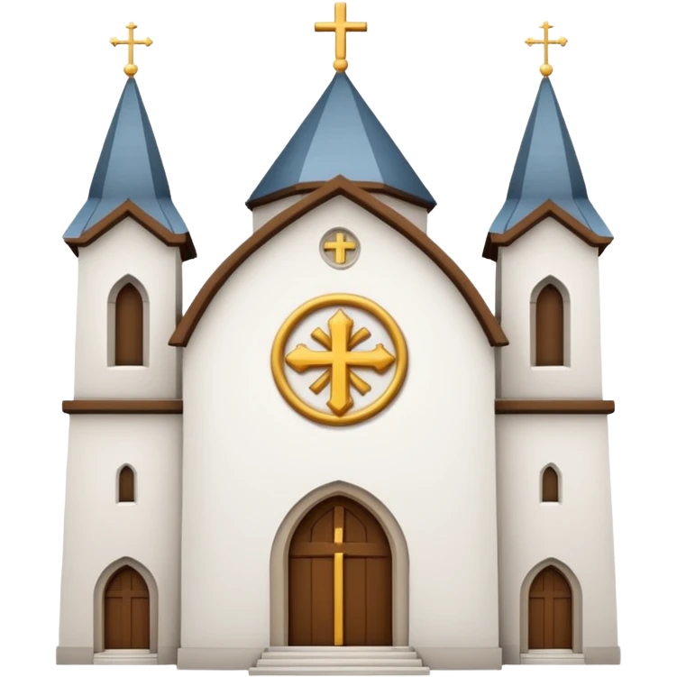 generar emoji de la oblea blanca de la iglesia emoji