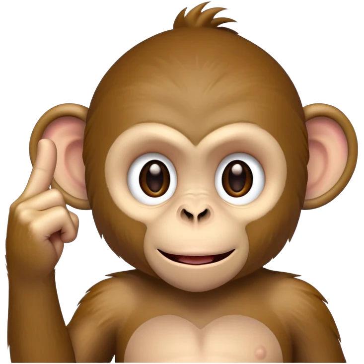 Monkey with middle finger emoji