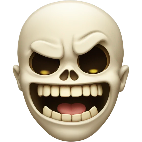 Skull laughing at you emoji
