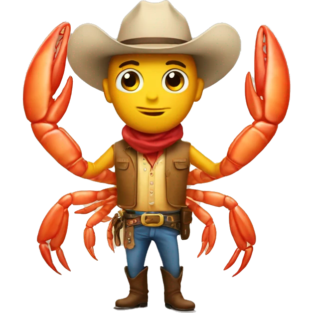 shrimp cowboy emoji