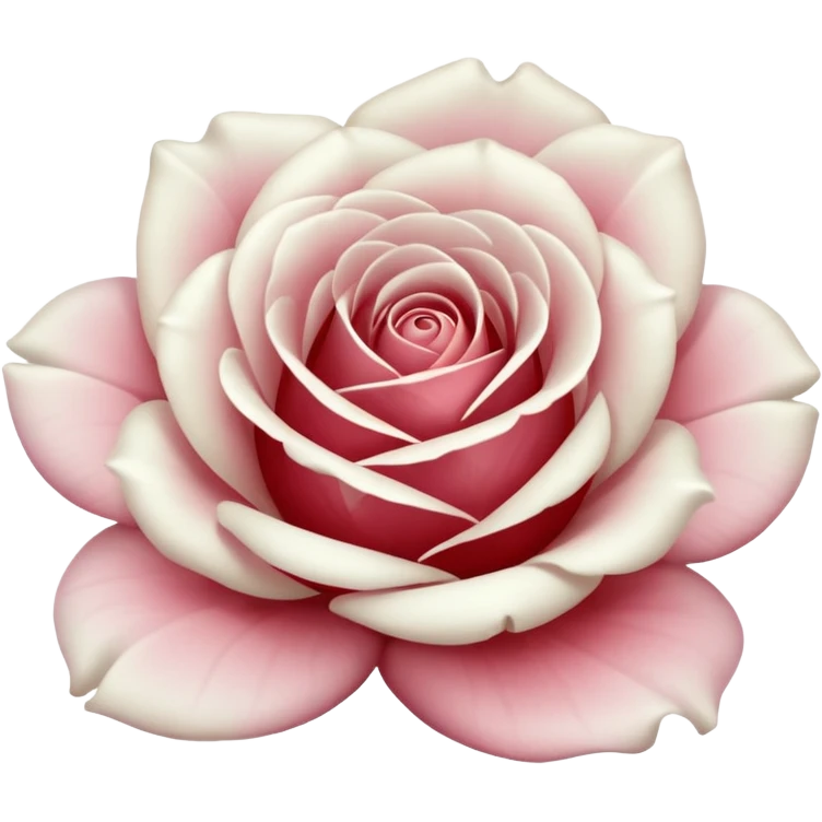 white rose, without green leaves, just flower emoji