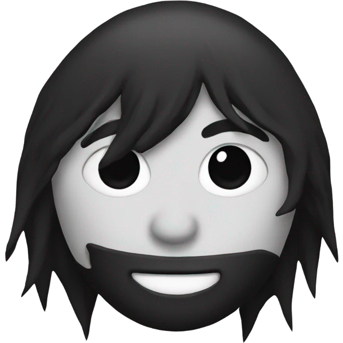 A black metal guy emoji