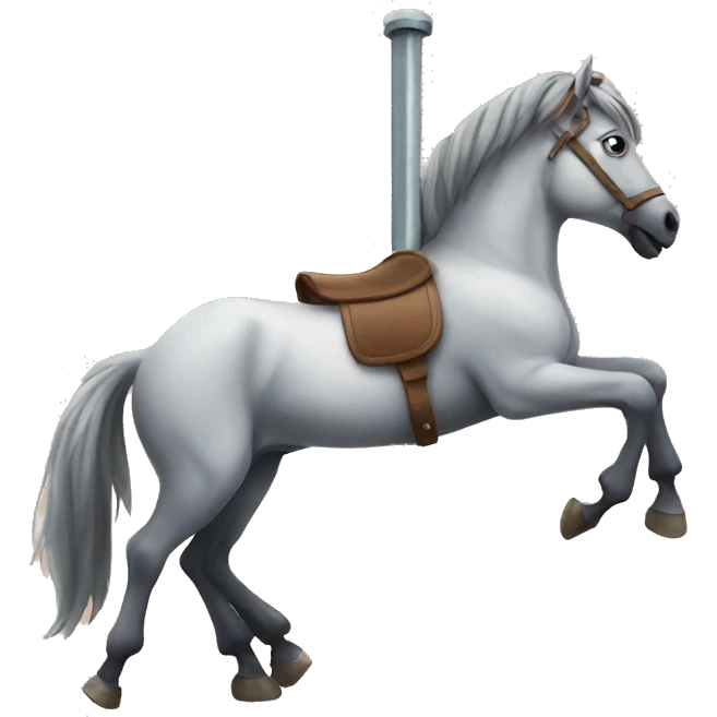 a horse on a pole emoji