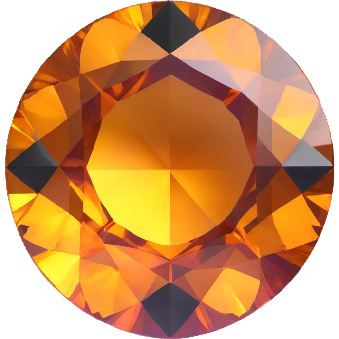 extreme up close amber round cut holographic gem with black metal accent, extra sparkle and shine emoji
