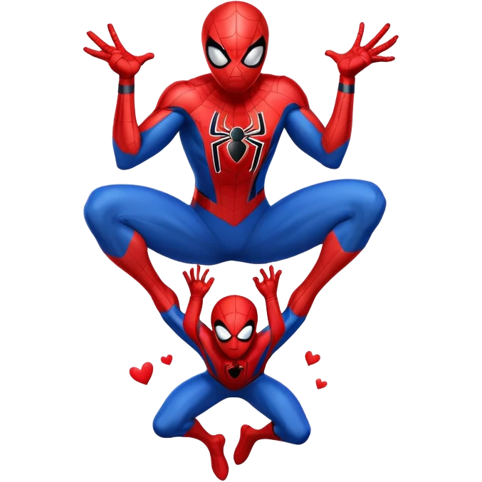 Spider-Man with hearts, a sign that says happy Mother’s Day emoji