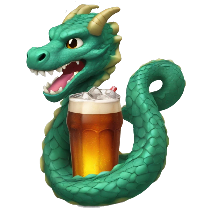 Un dragon con cola de serpiente emoji