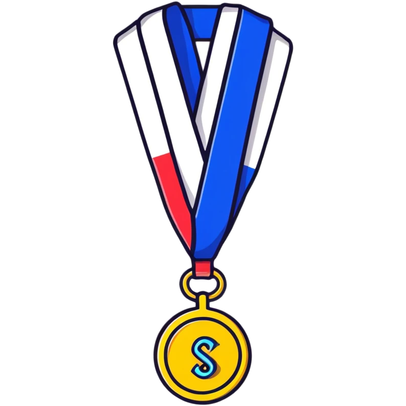 lifetime warranty badge with infinity symbol and medal ribbon emoji