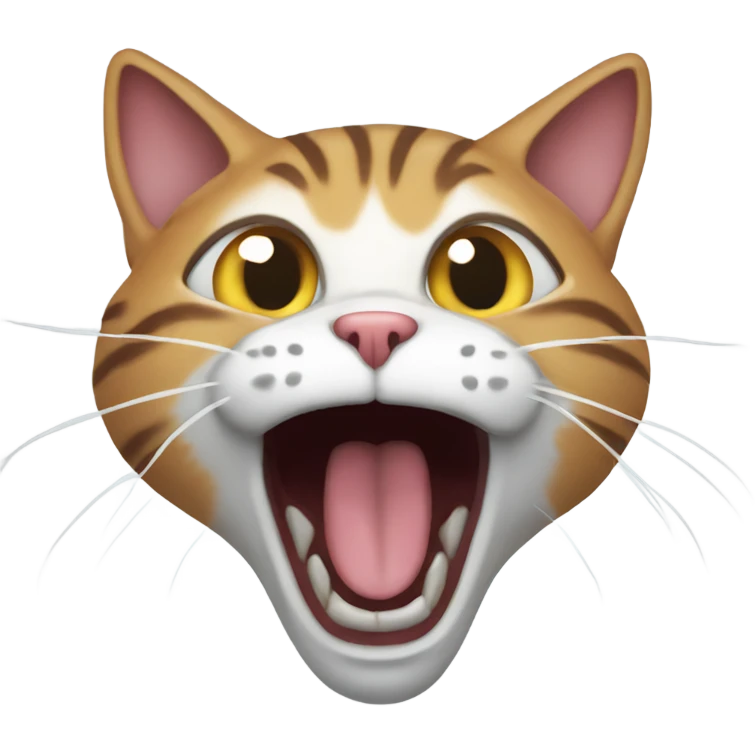 Screaming cat emoji