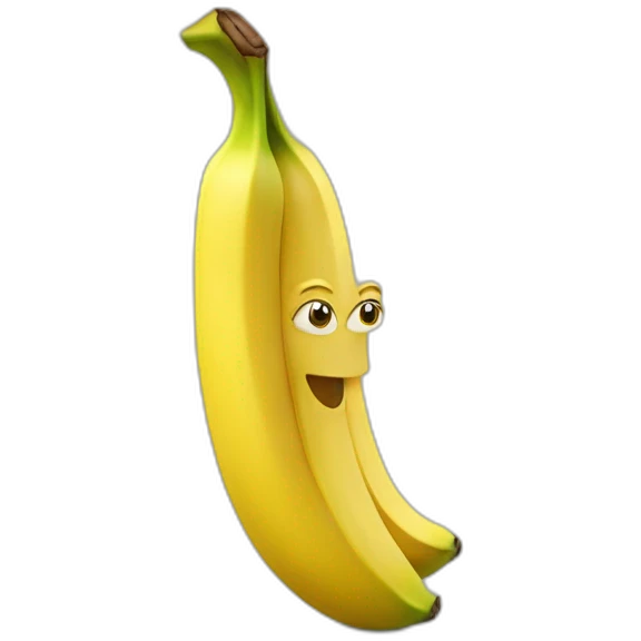 shy banana emoji