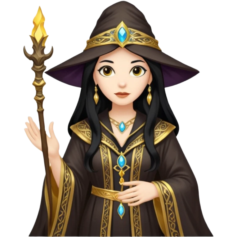 portrait of Elegant sorceress 




 emoji