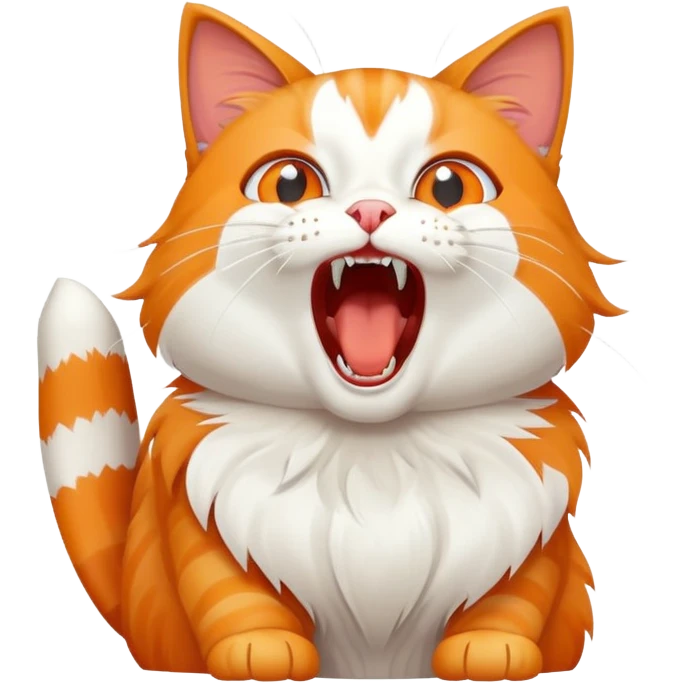Cat screaming  emoji