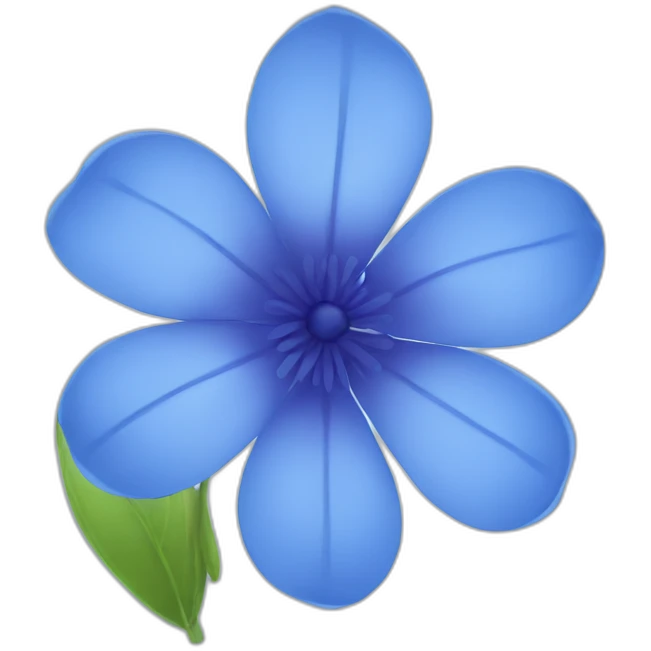 flower blue emoji