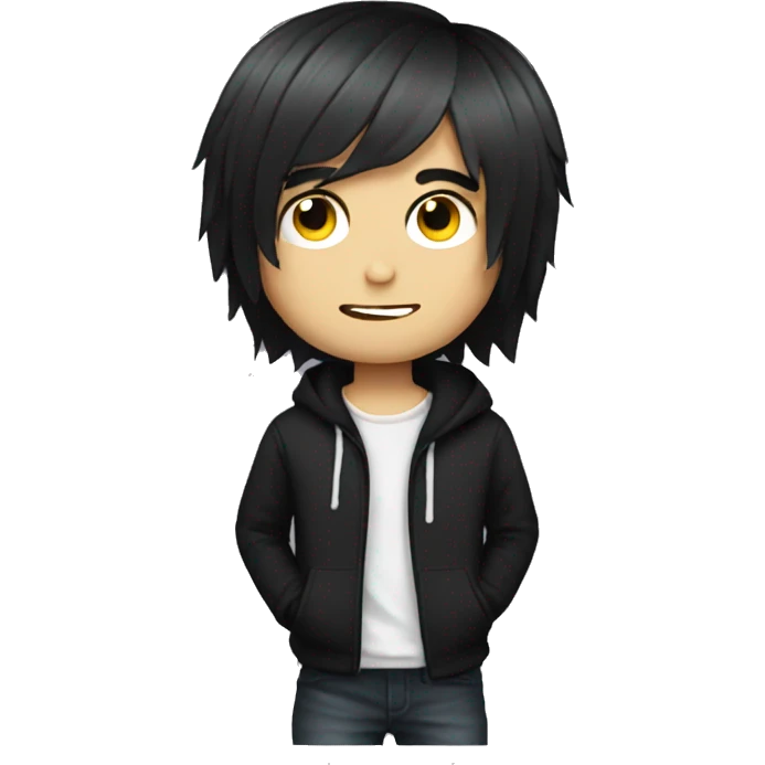 bob haired emo boy emoji