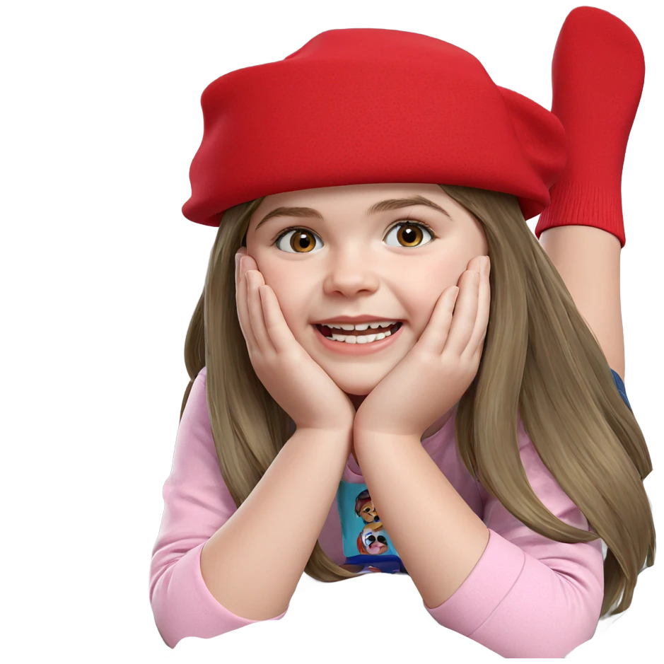 girl with hat and socks emoji