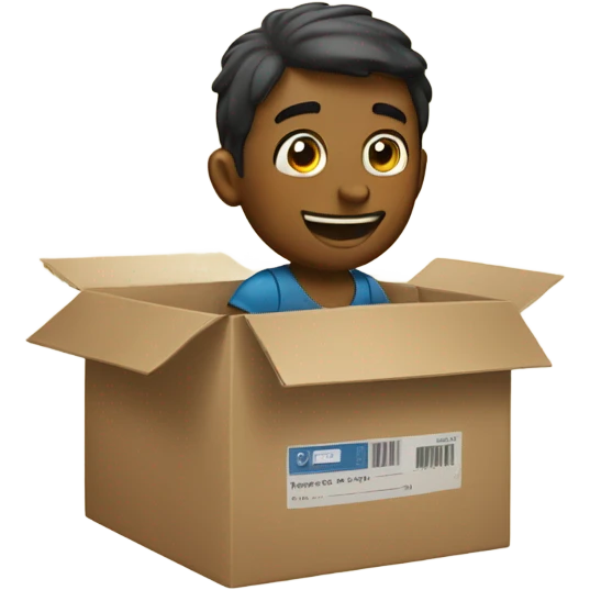 Packing into boxes emoji