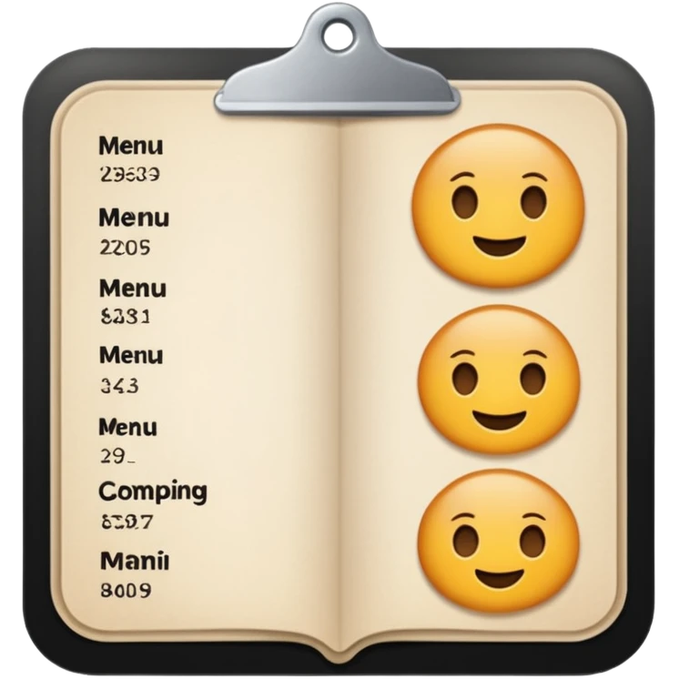  menu emoji