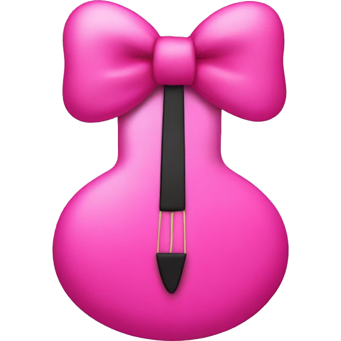 Arp with hot pink bow on it emoji