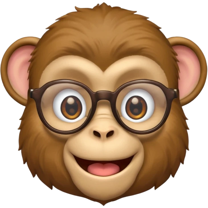 monkey with glasses emoji
