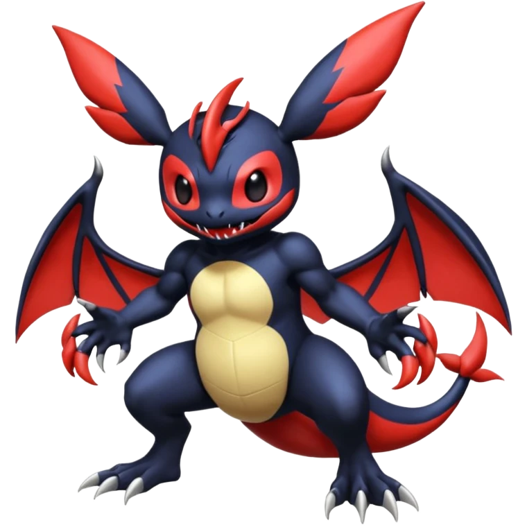 Venom-Stitch-Pikachu-Yveltal-Lunala-Fakémon-hybrid-creature (full body)  emoji