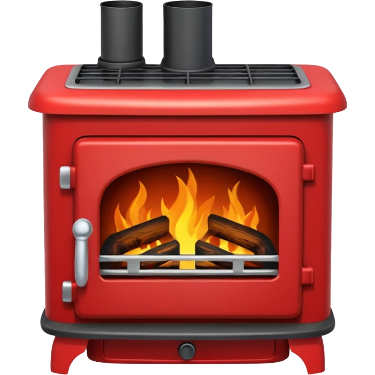red wood burning stove emoji