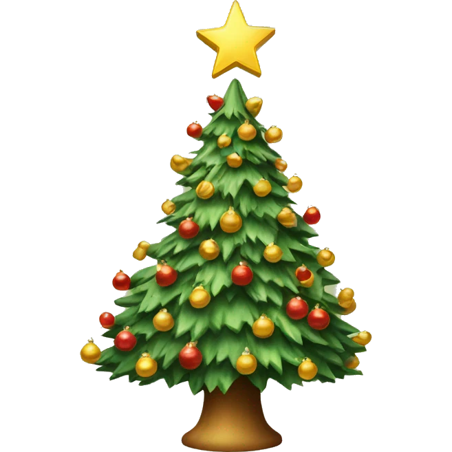 vintage christmas tree emoji