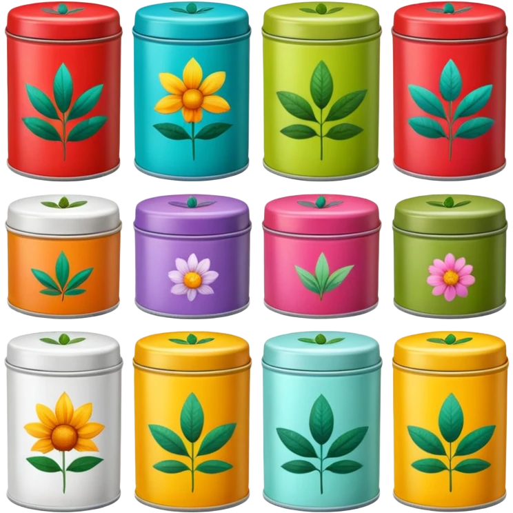 Herbal Tea Tins emoji