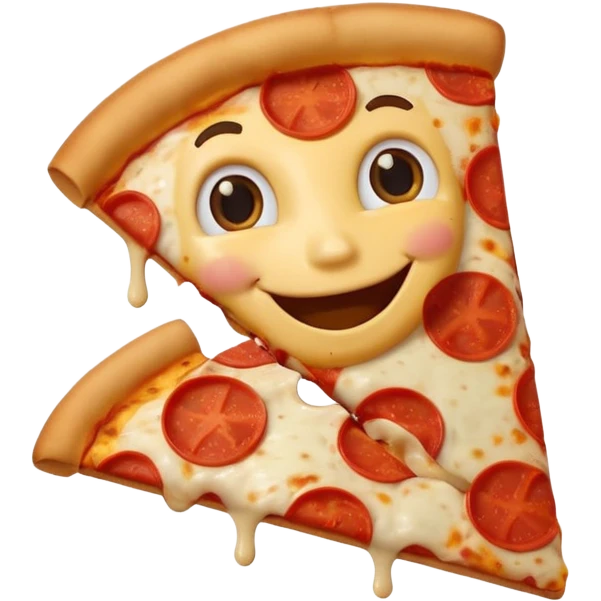 Pizza with a shirt emoji