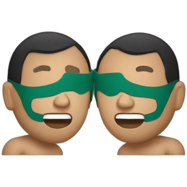 mexican free wrestling with masc emoji