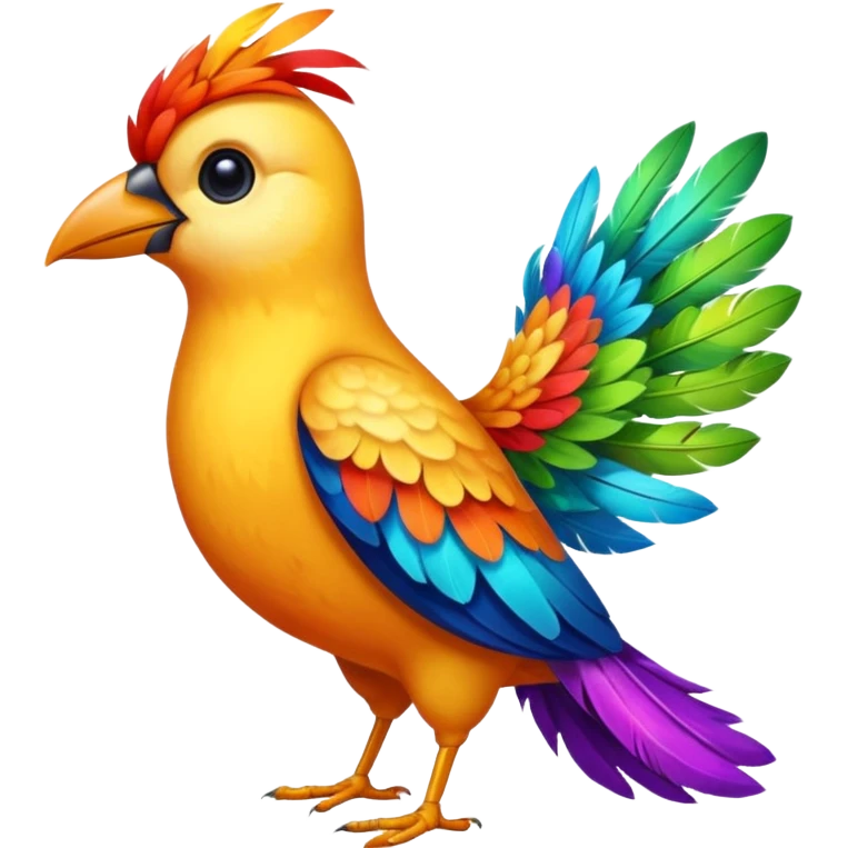 artist bird full body emoji