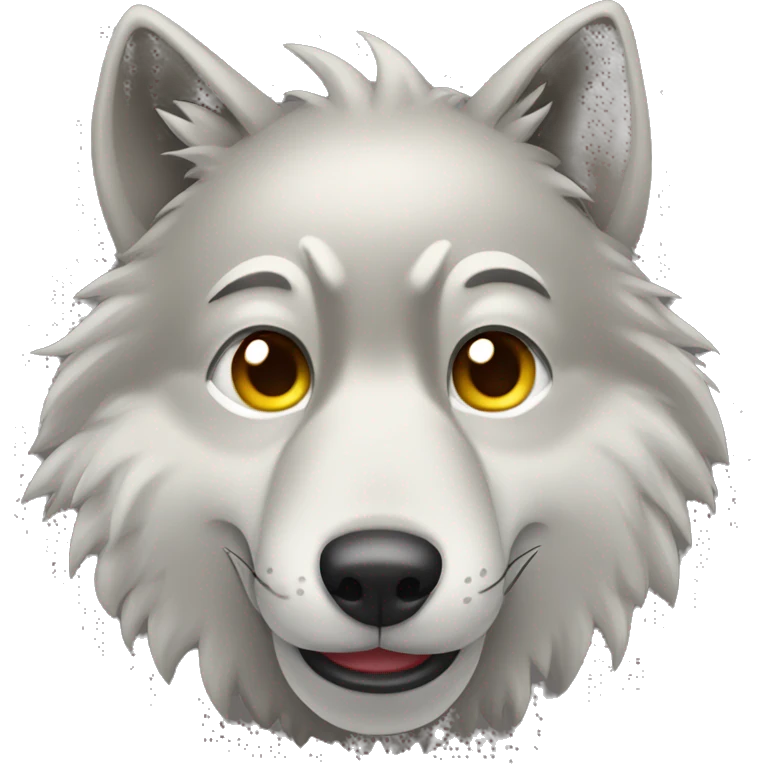 winking wolf emoji