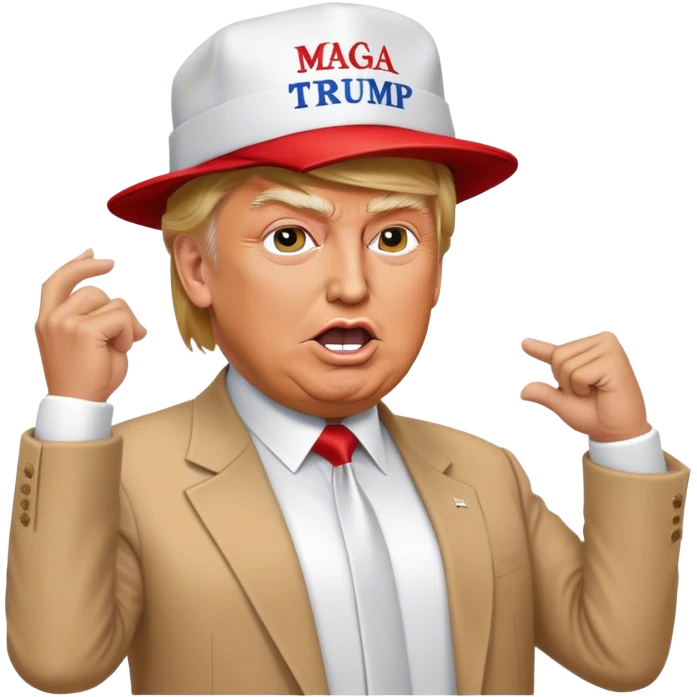 Donald Trump MAGA hat crazy dance emoji