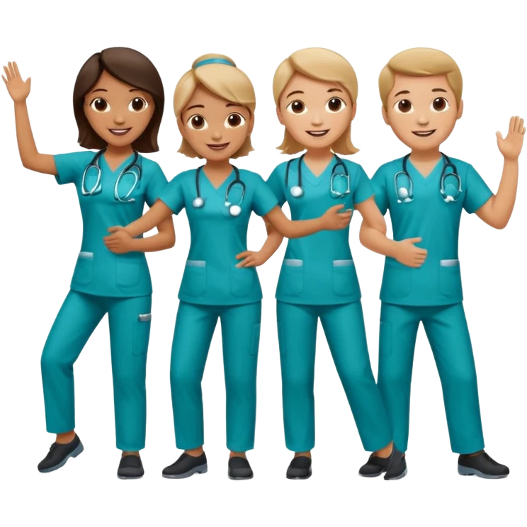 doctors doing cardio dance emoji
