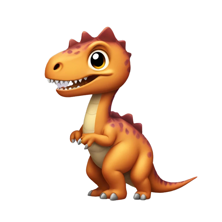 Dinosaur holding a baby  emoji