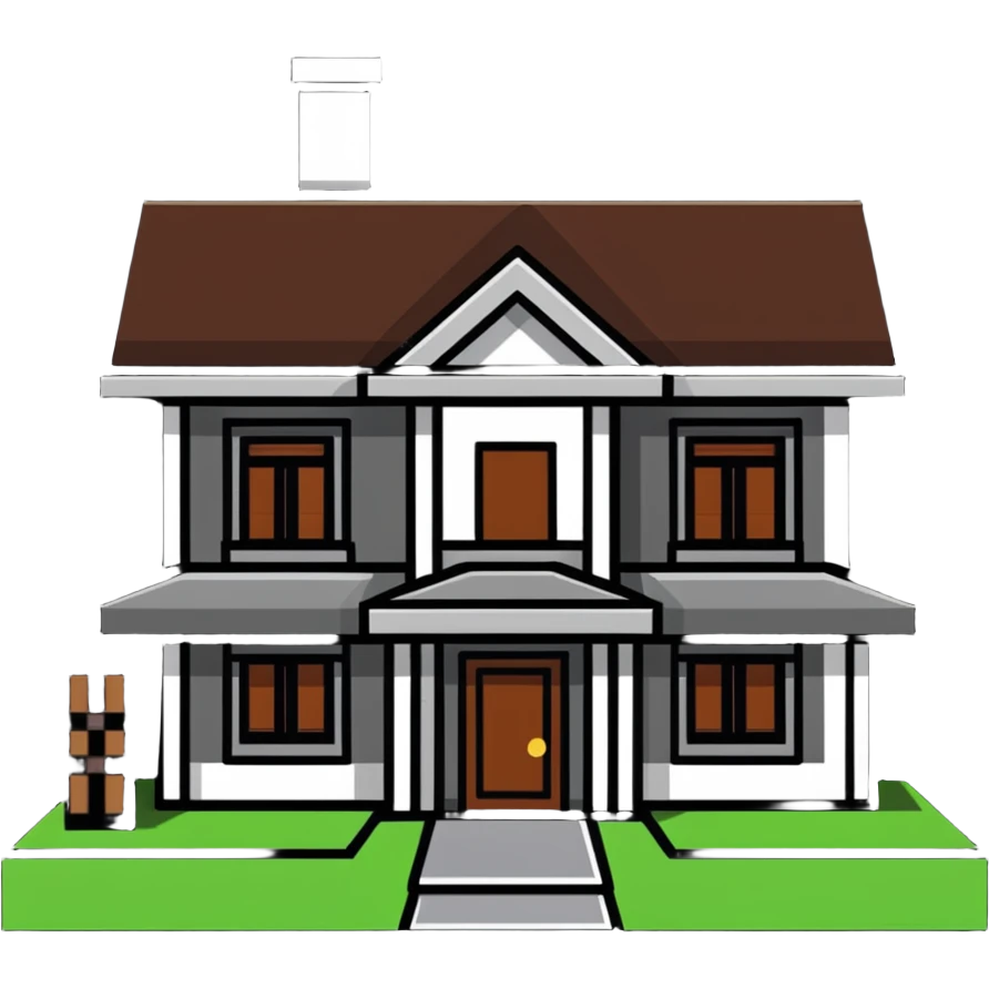 Minecraft house emoji
