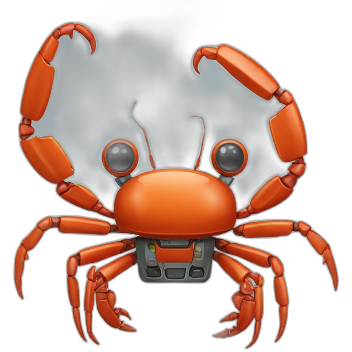 Robot crabe emoji