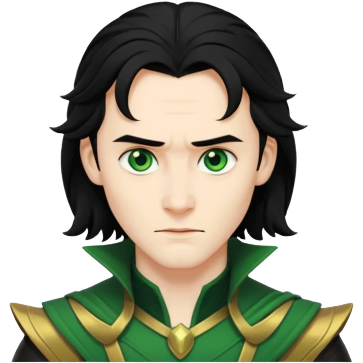 Loki Marvel black hair emoji