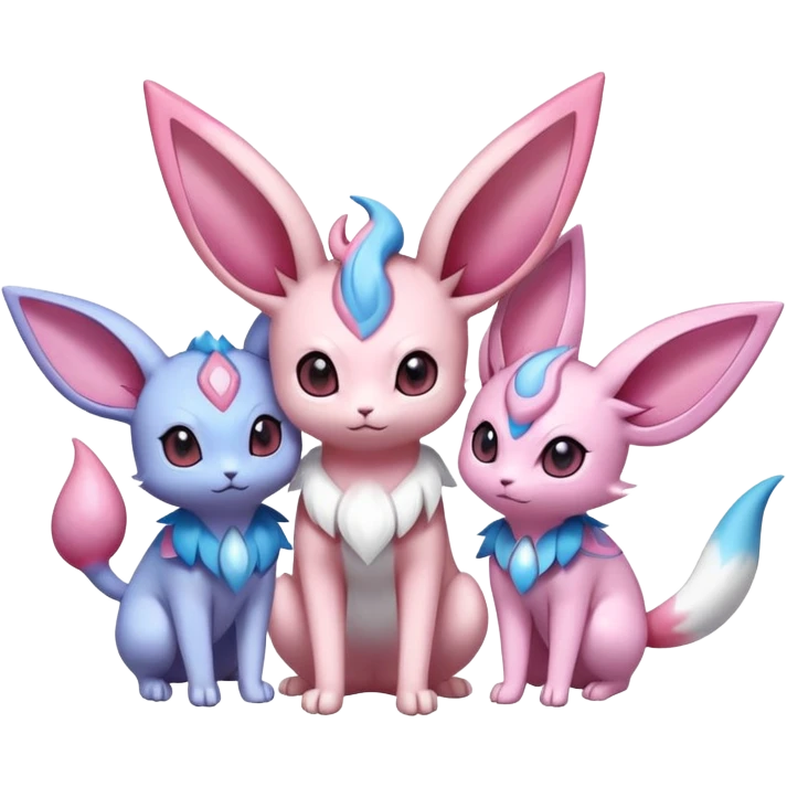Sylveon-Minccino-Espeon-Pokémon-Fakémon-creature emoji