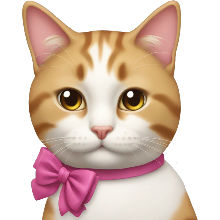 Cat with bow emoji