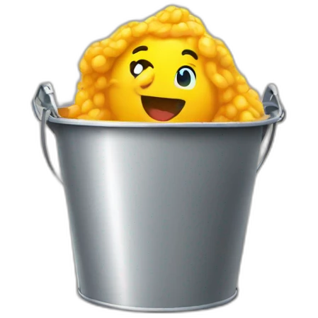 flying bucket emoji
