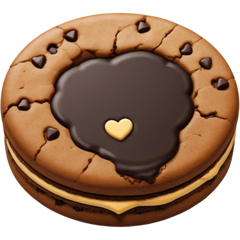 black cookie emoji