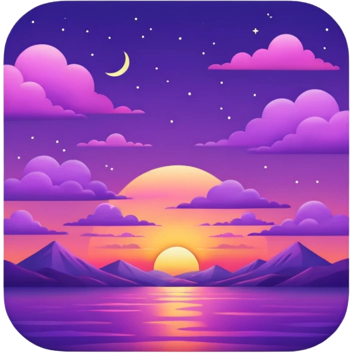 Purple Sunset emoji