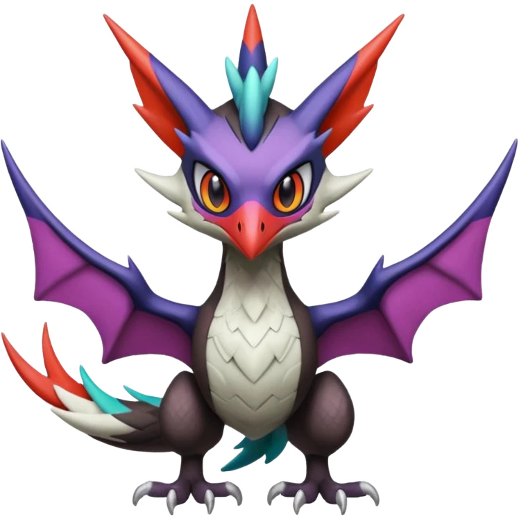 Noibat-Noivern-Silvally-Fakémon-hybrid-creature (full body)  emoji