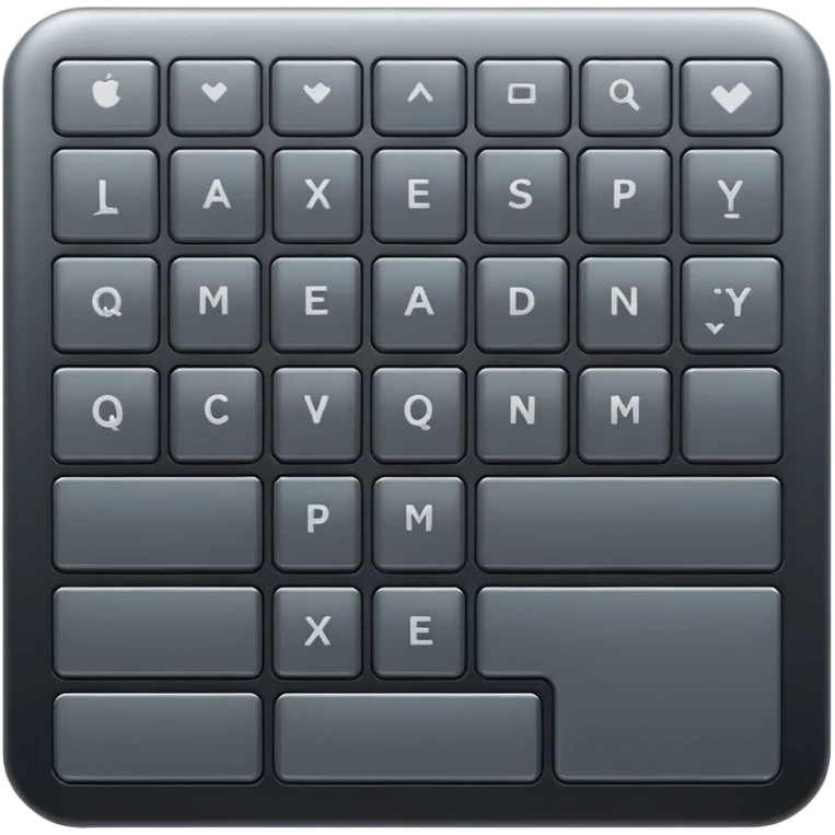 Shadow keyboard emoji