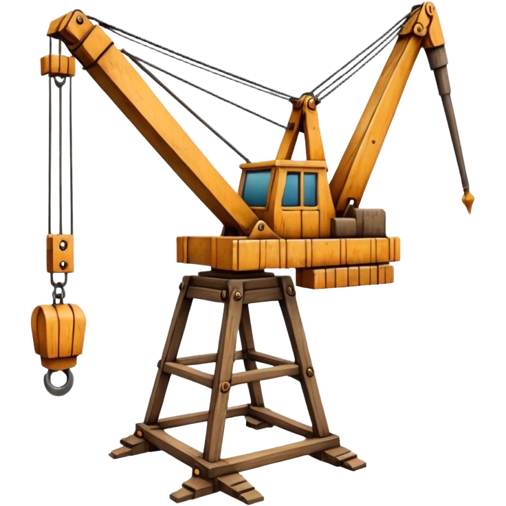 єгіпетьский кран з дерева emoji