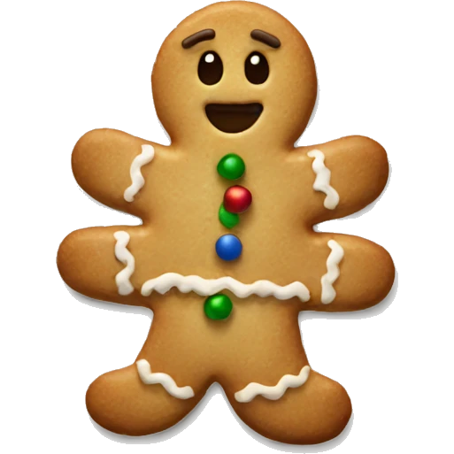 Christmas cookie emoji