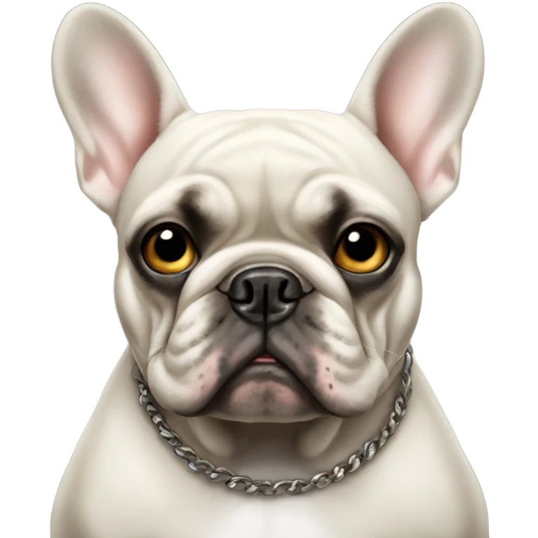 Gangster french bulldog emoji