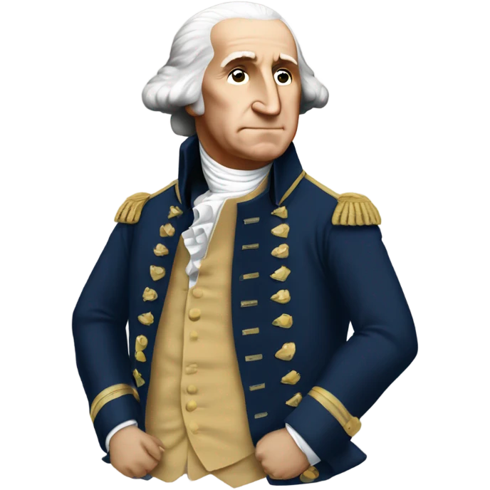 George Washington wears a bape jacket emoji