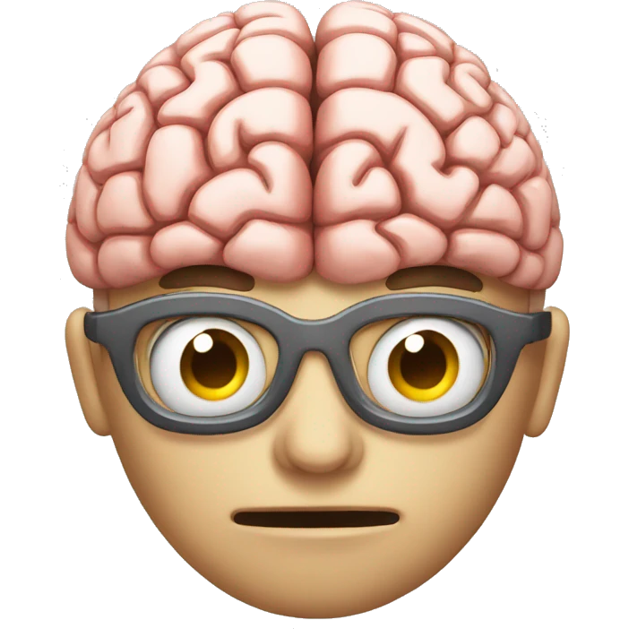 brain face emoji
