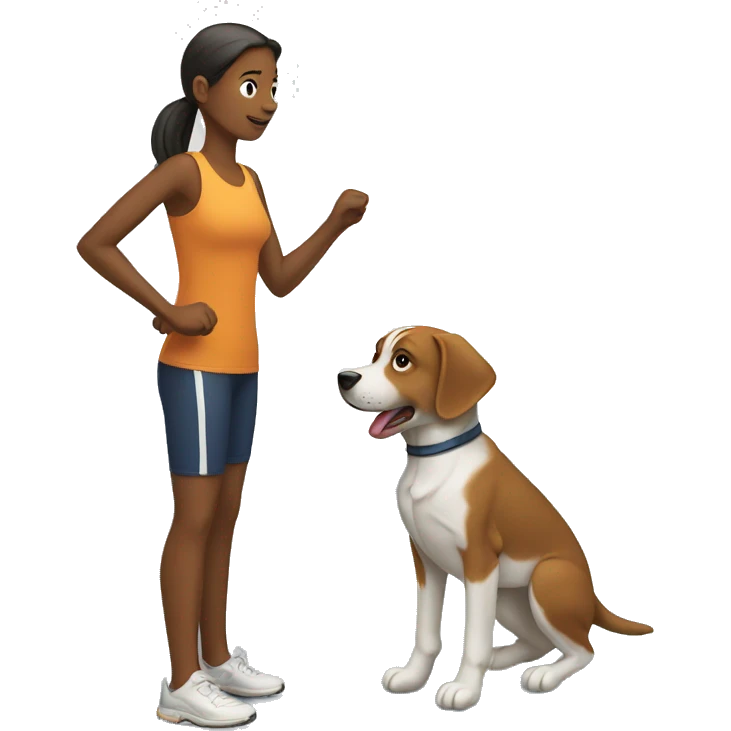 training a dog emoji