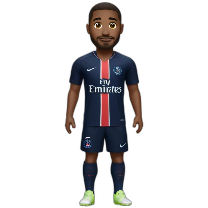 me with Paris saint germain jersey emoji